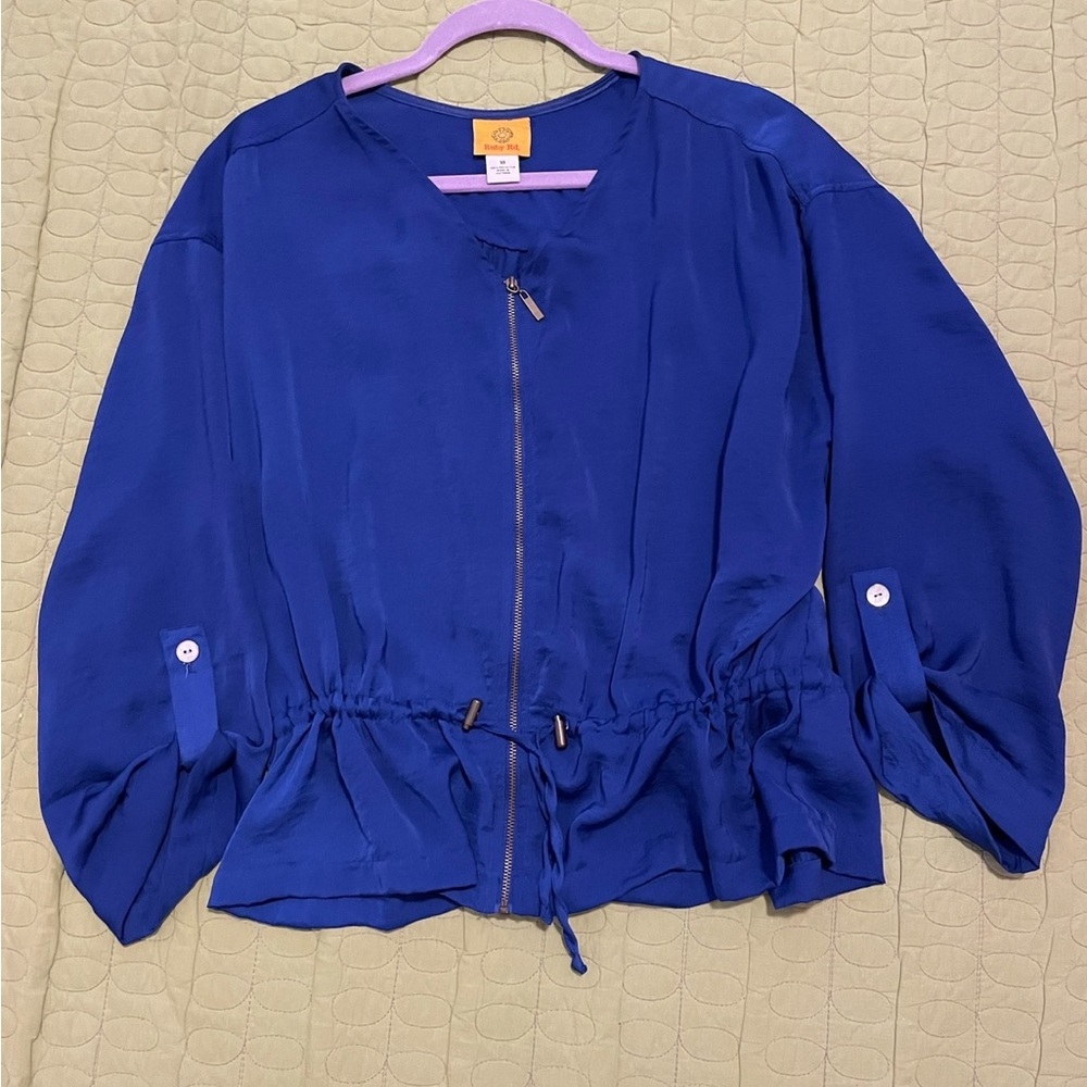 Ruby Rd. Blue Lightweight Zip-Up Jacket With Adju… - image 7